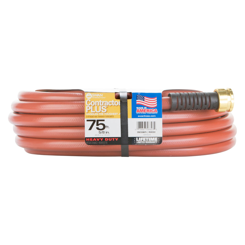 Swan ContractorPLUS Heavy Duty Watering Hose, 400+ PSI, Red