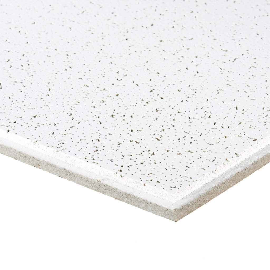 Armstrong Cortega 704 2x2 Acoustic Ceiling Tiles, White, 16 pcs