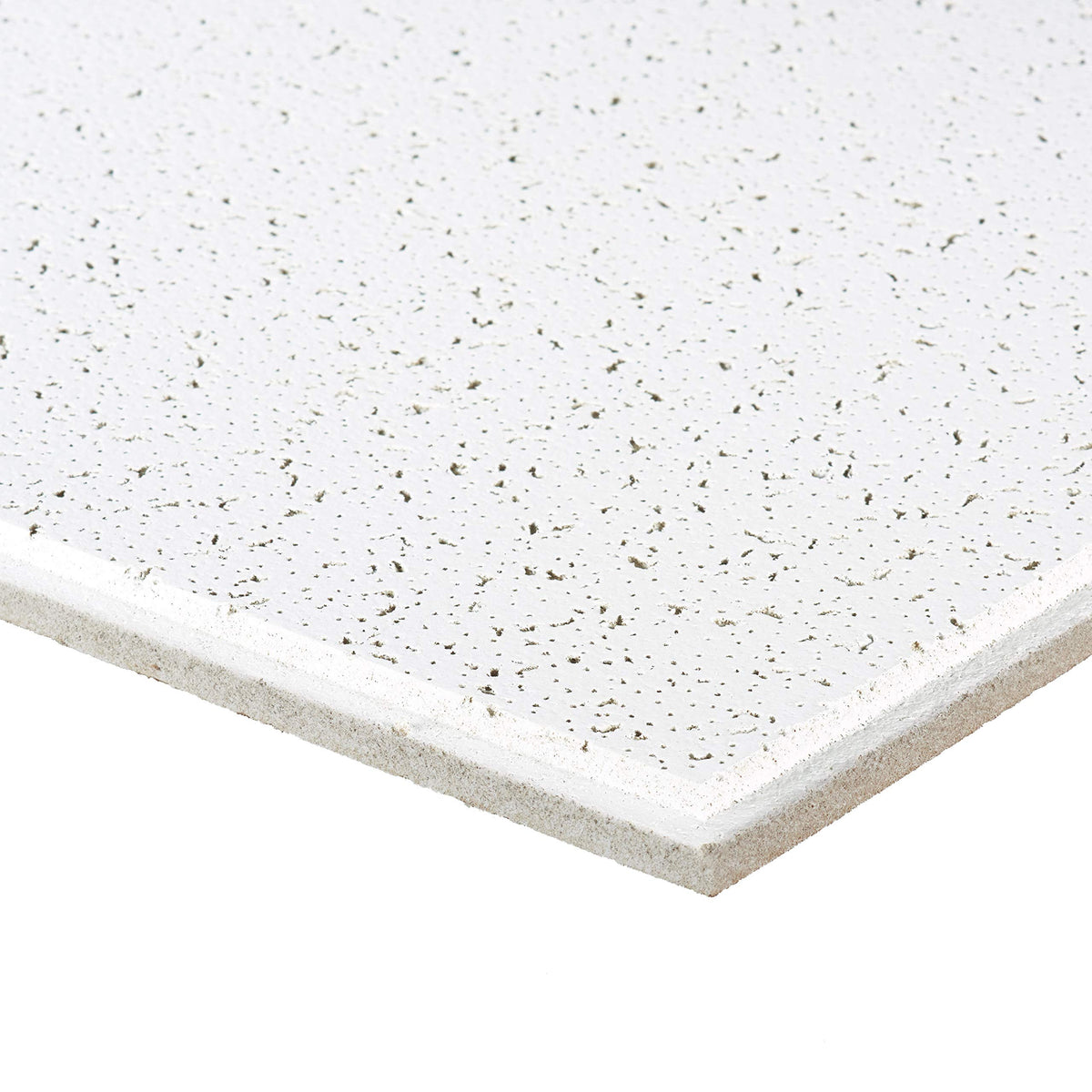 Armstrong Cortega 704 2x2 Acoustic Ceiling Tiles, White, 16 pcs