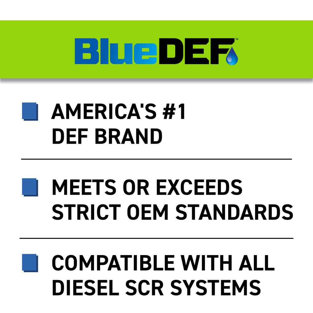 BlueDEF DEF002 Diesel Exhaust Fluid - 2.5 Gallon Jug (10)