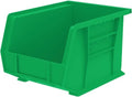 Akro-Mils 30239 AkroBins Plastic Storage Bins, Space-Saving Stackable Bins for Garage, Pantry, Craft Organization, 11-" x 8-" x 7-", Black, 6-Pack