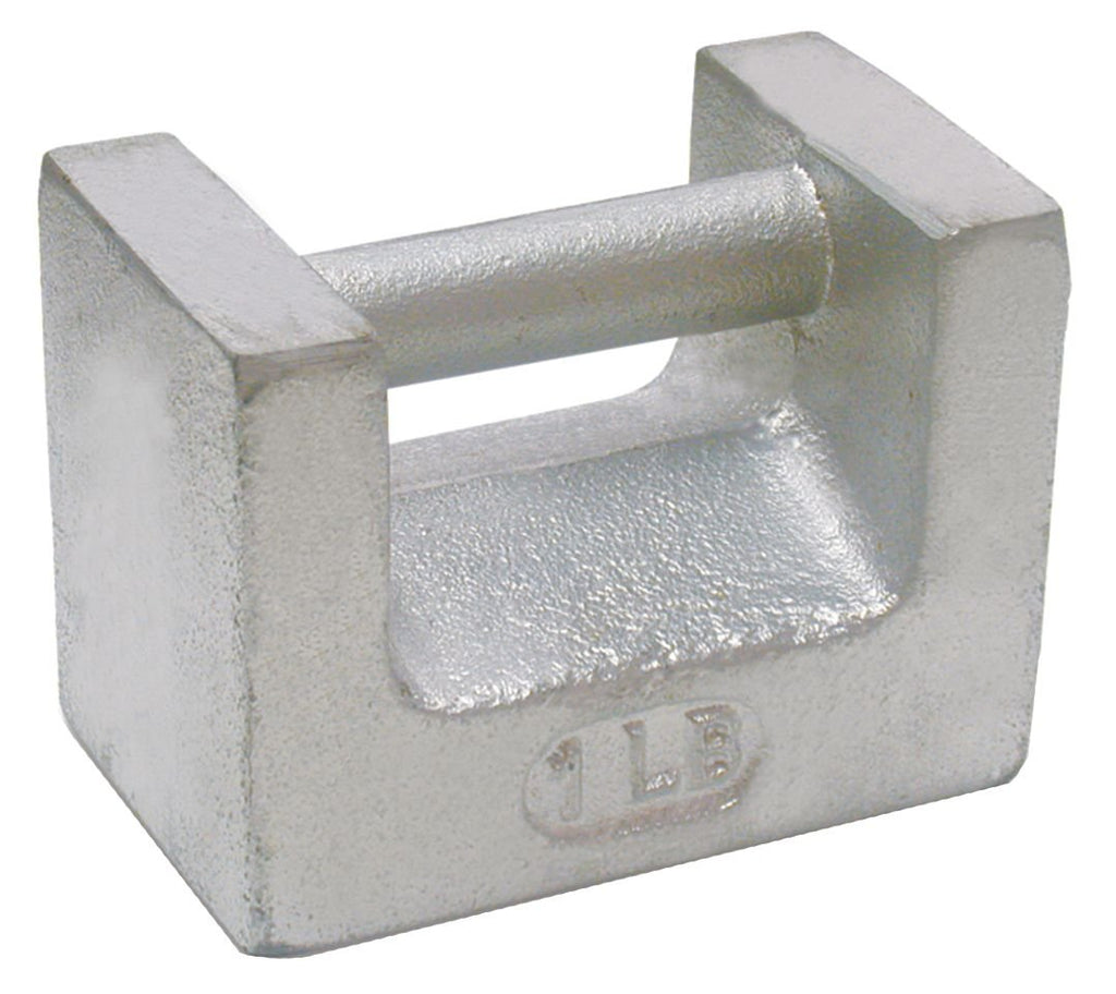 Rice Lake Cast Iron Painted Grip Handle Calibration Weight, ASTM Class 7, Metric and U.S. Customary