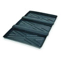 UltraTech 2372 Polyethylene Rack Containment Three Tray, 24 Gallon Capacity, 44" Length x 72" Width x 2-3/4" Height, Black