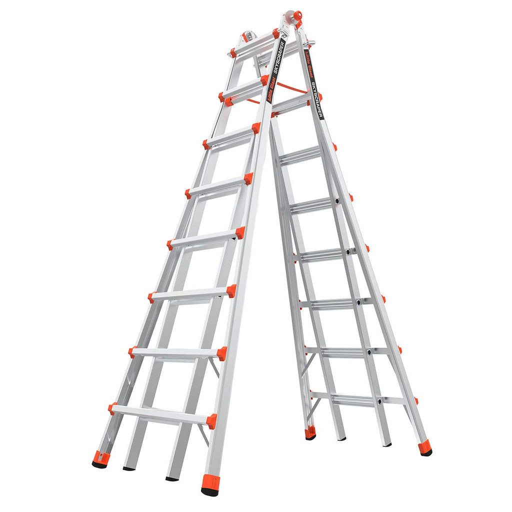 Little Giant Ladders 10109 SkyScraper 300-Pound Duty Rating Adjustable Stepladder, 15-Foot