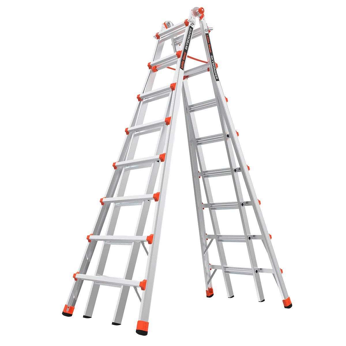 Little Giant Ladders 10109 SkyScraper 300-Pound Duty Rating Adjustable Stepladder, 15-Foot