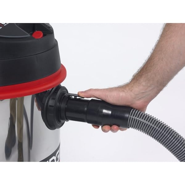 RIDGID 50353 1610RV Stainless Steel 16-Gal. Wet/Dry Shop Vacuum with Cart, 6.5 Peak HP