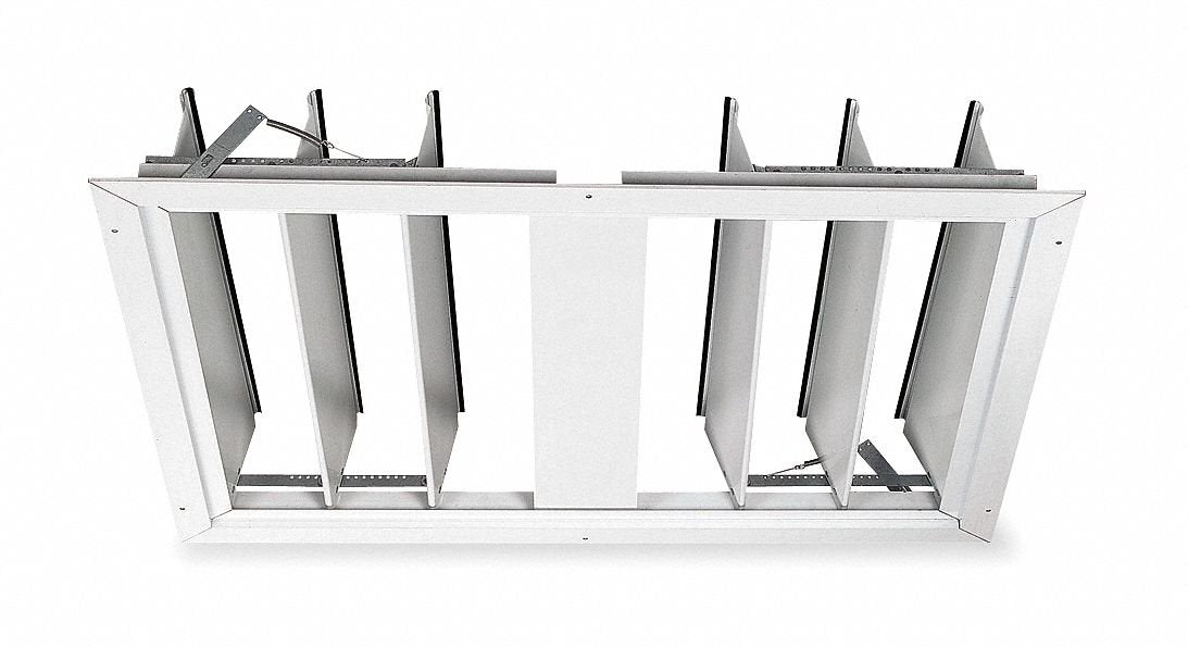 Dayton 36" Whole House Fan Economy Ceiling Truss Shutter/Ceiling Shutter, 34" x 30" Opening Required