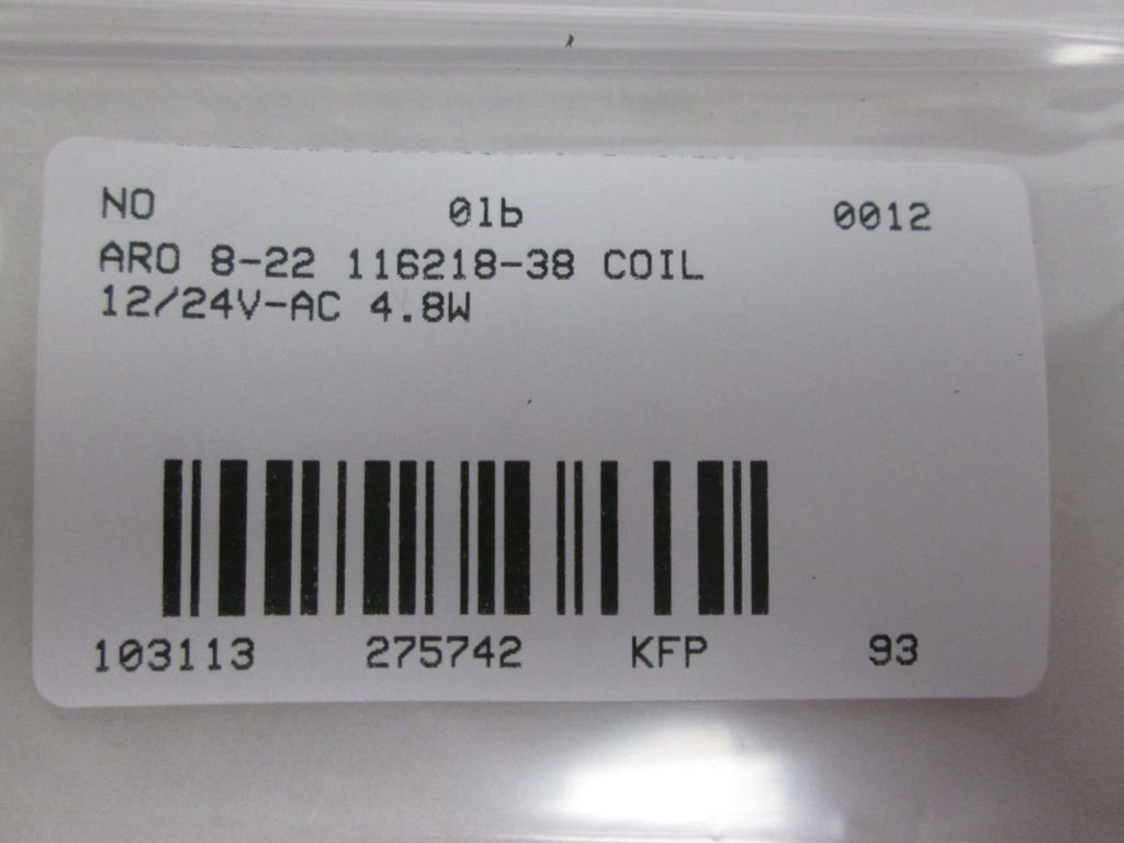ARO 116218-38 Solenoid Coil, 12V DC/24V AC, 4.8W