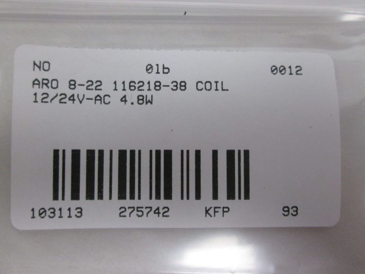 ARO 116218-38 Solenoid Coil, 12V DC/24V AC, 4.8W