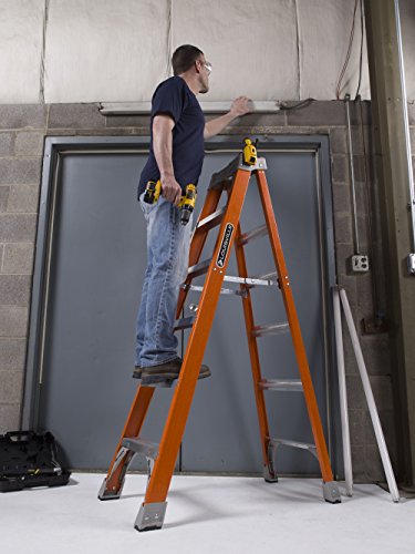 Louisville Ladder Fiberglass Step Ladder, 300-Pound Duty Rating