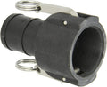 Banjo Corp 200C Polypropylene Cam & Groove Fitting, 2 inches Female Coupler x Hose Shank (Single pack)