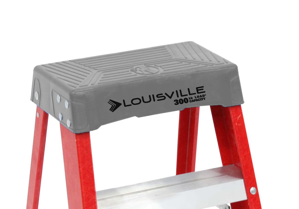 Louisville Ladder Fiberglass Step Ladder, 300-Pound Duty Rating