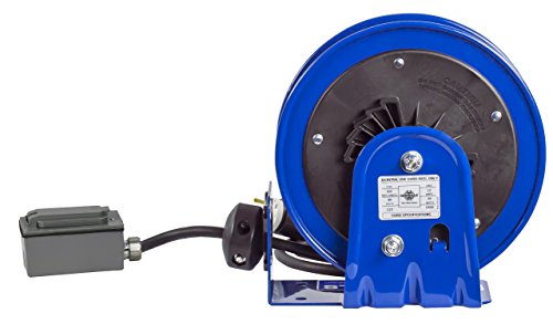 Coxreels Compact efficient Heavy Duty Power Cord Reel with a Single Industrial Receptacle