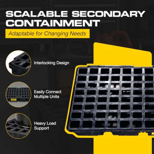 Eagle Modular Spill Containment Platform with Forklift Pockets, Secondary Containment, Made in USA