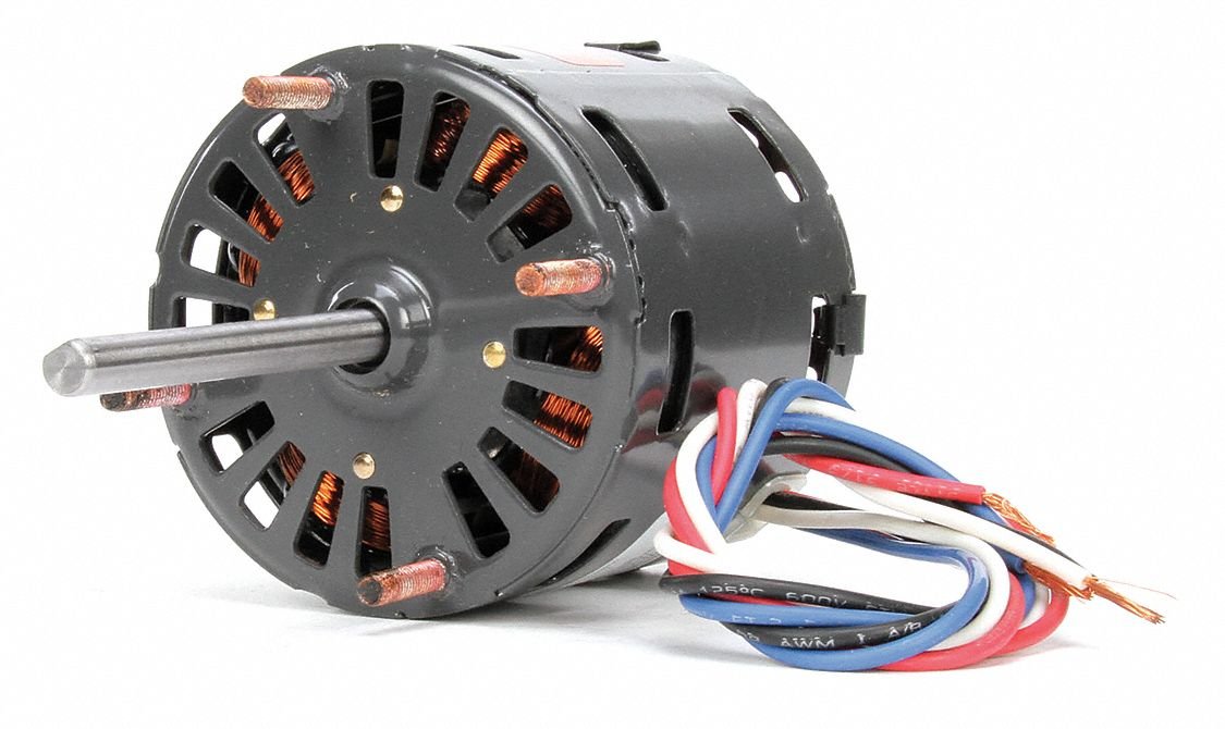 Dayton 1/30 HP Direct Drive Blower Motor, Shaded Pole, 1550/1300/1050 Nameplate RPM, 115 Voltage, Frame 3.3