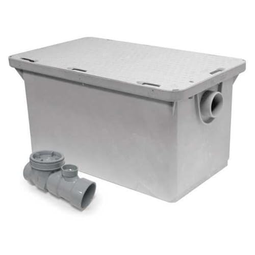Canplas 3925XTA03 25 GPM Extended Grease Interceptor Connection, 3", Grey