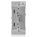 Leviton Toggle Slide Dimmer Switch for Dimmable LED, Halogen and Incandescent Bulbs, TSL06-1LG, Gray