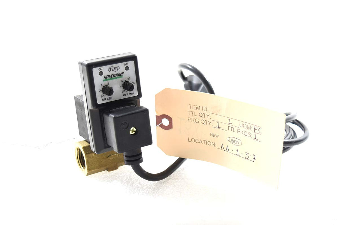 Auto Drain Valve, 100-120V, 1/2 In.