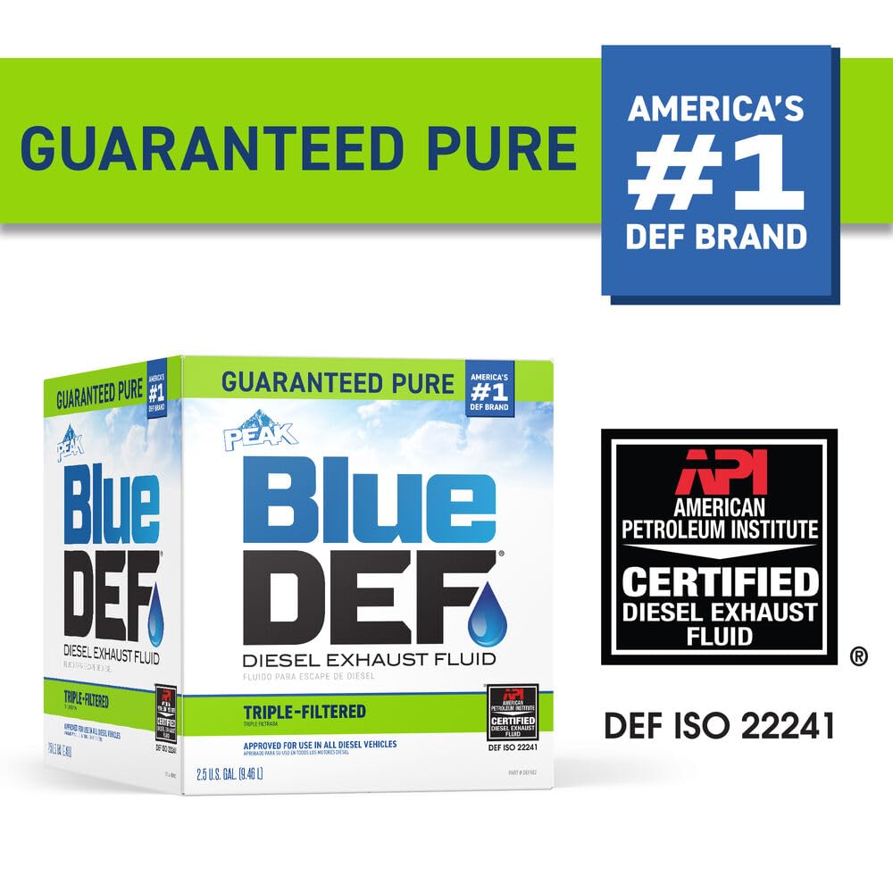 BlueDEF DEF002 Diesel Exhaust Fluid - 2.5 Gallon Jug (10)