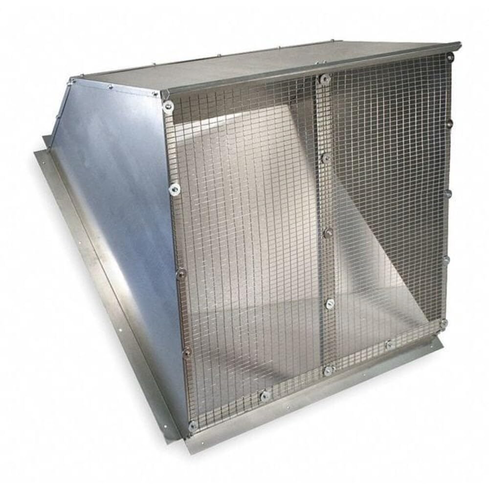 Dayton 16D559 Weatherhood, 18" Blade, Galvanized Steel
