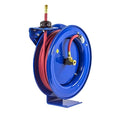 Coxreels P-LP-110 Low Pressure Spring Rewind Hose Reel: 1/4" I.D., 10' Hose Capacity, with Hose, 300 PSI