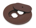 Floor Box Cover, Round, 6 in., Brown