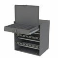 Durham 297B-95 Cold Rolled Steel Wire and Terminal Storage Cabinet, 11-7/8" Length x 15-9/16" Width x 16-7/16" Height, Gray Powder Coated Finish