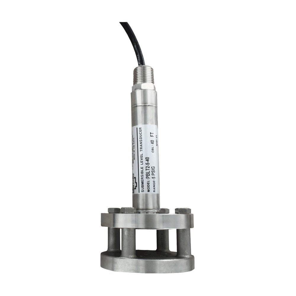 Mercoid® Submersible Level Transmitter, PBLT2-15-60-PU, 15 psi (34.63' w.c.), 60' PU Cable