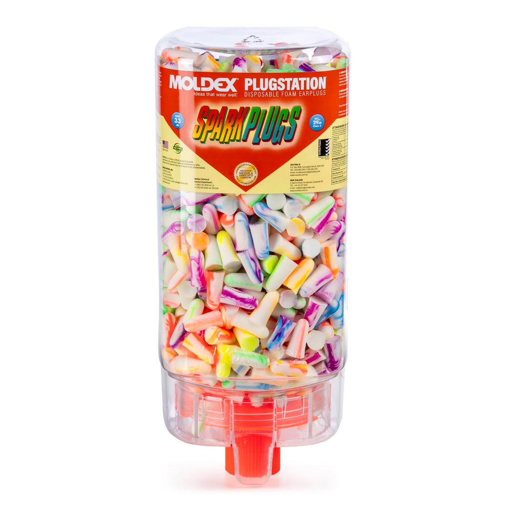 Moldex SparkPlugs PlugStation Earplug Dispenser, Cordless, 33 NRR, 500 Pairs