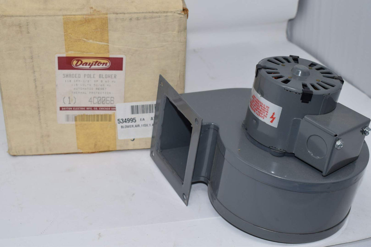 Dayton 1TDR6 Blower, 150 CFM, 2450 RPM, 115V