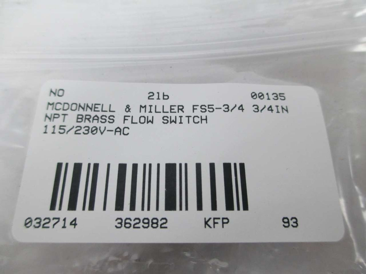Mcdonnell & Miller Switch, Liquid Flow