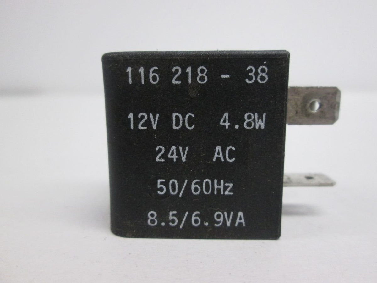ARO 116218-38 Solenoid Coil, 12V DC/24V AC, 4.8W