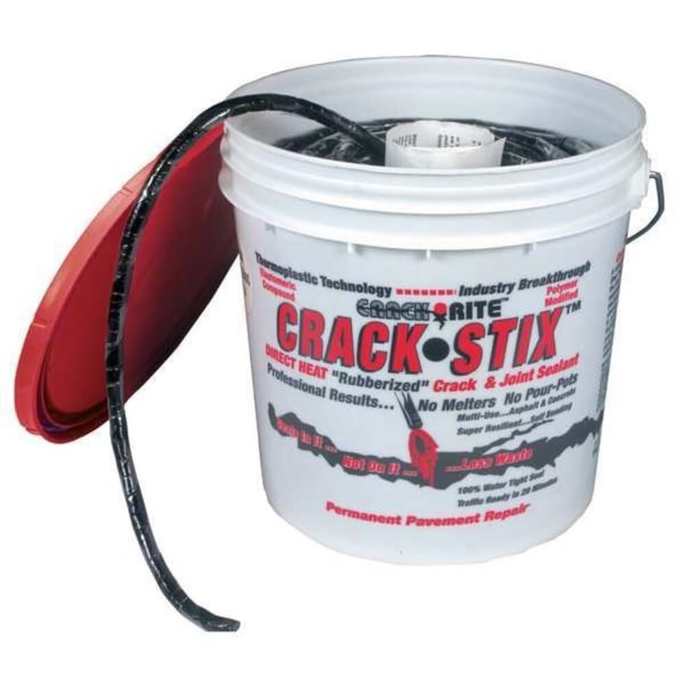 10 lb. 125 ft. Medium Black Permanent Blacktop Crack Filler