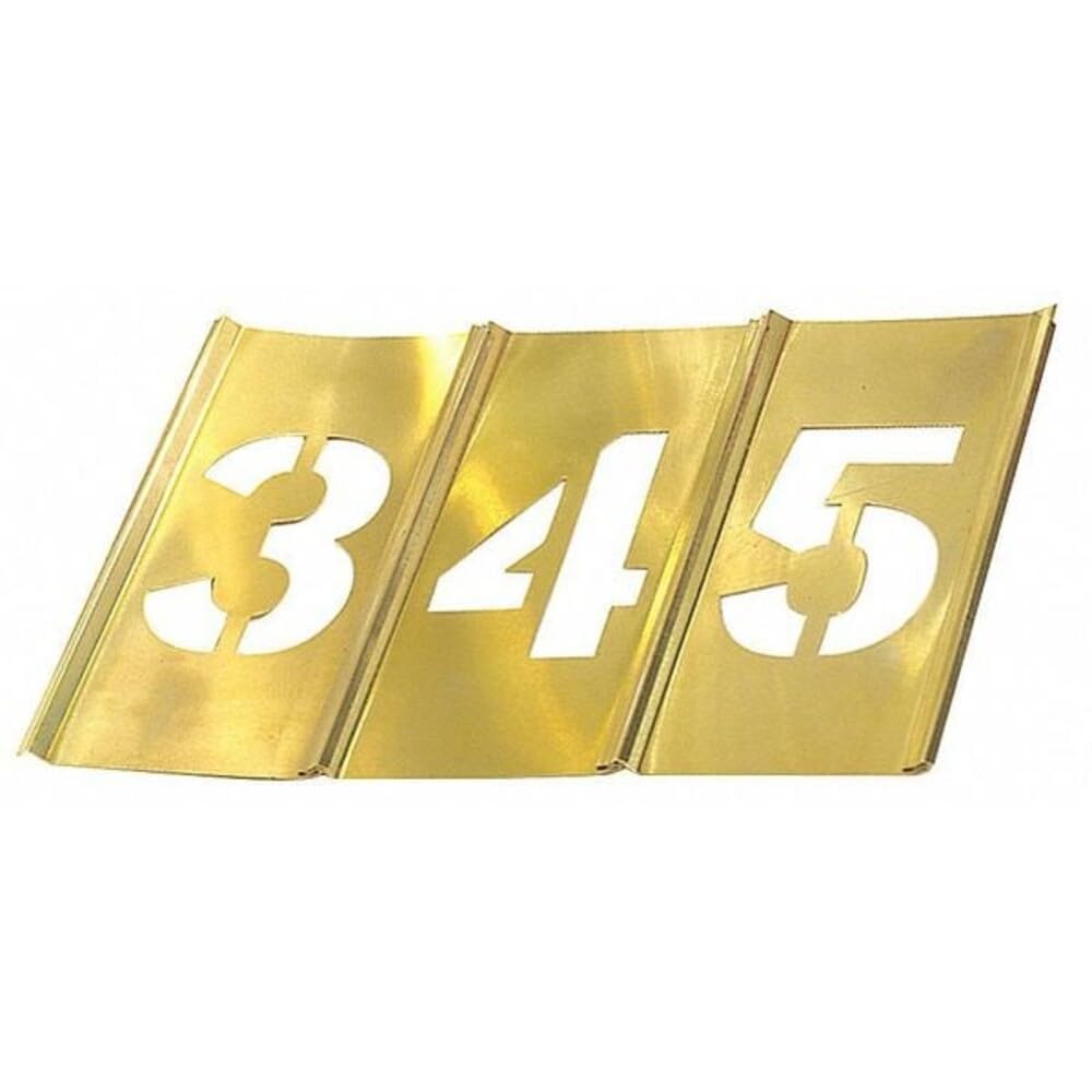 C.H. Hanson 10013 Brass Number Stencil Set
