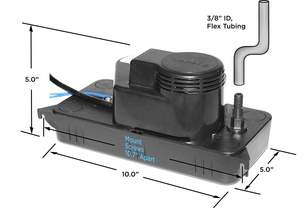 Beckett Low Profile Condensate Pump with Safety Switch