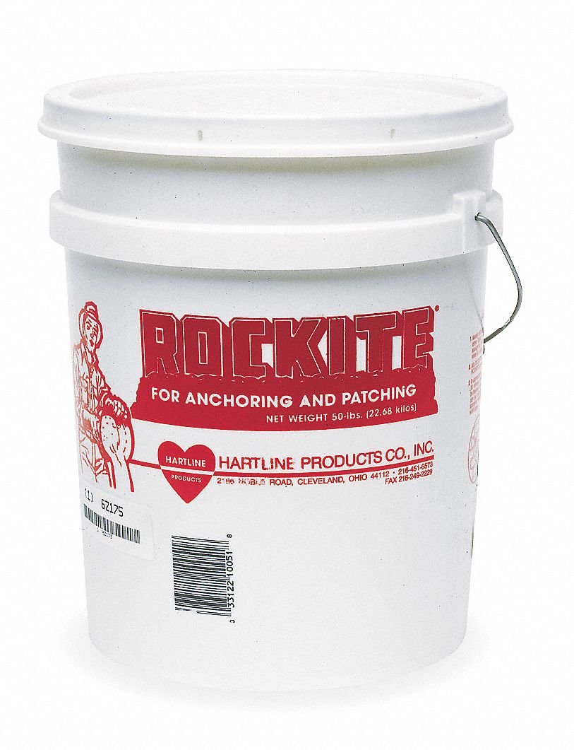 50 lb. Pail Expansion Cement, Gray, 0.5 cu. ft. Coverage, Starts to Harden in 15 min.