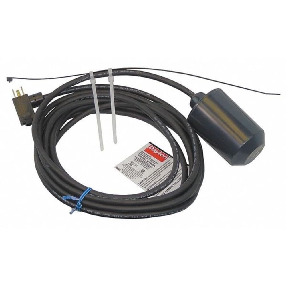 Dayton, 6PNU7, Float Switch, Mechanical, 115 VAC, 20 Ft