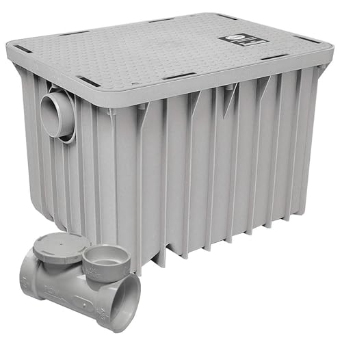 Canplas 3920A02S Thermoplastic Grease Interceptor 20 Gallons per Minute, 40 lb. Grease Capacity