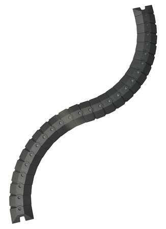 Cable Protector, Drop Over, 1 Channel, 3Ft.