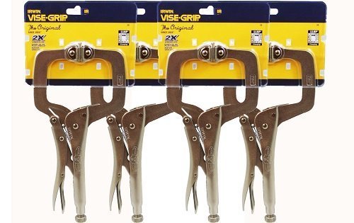 Irwin Vise-Grip 11SP 11" Locking Clamp with Swivel Pads (4 Pack)