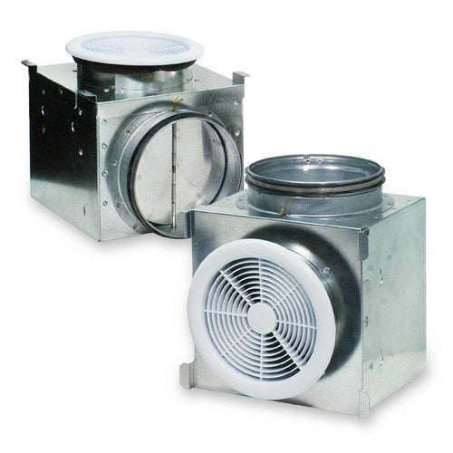 Systemair PB270-2 Fantech Dual Grille Bath Fan, Uses 4" and 6" Duct, 270 CFM