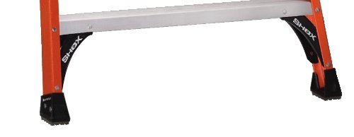 Louisville Ladder Fiberglass Twin Front Ladder, 375-Pound Duty Rating