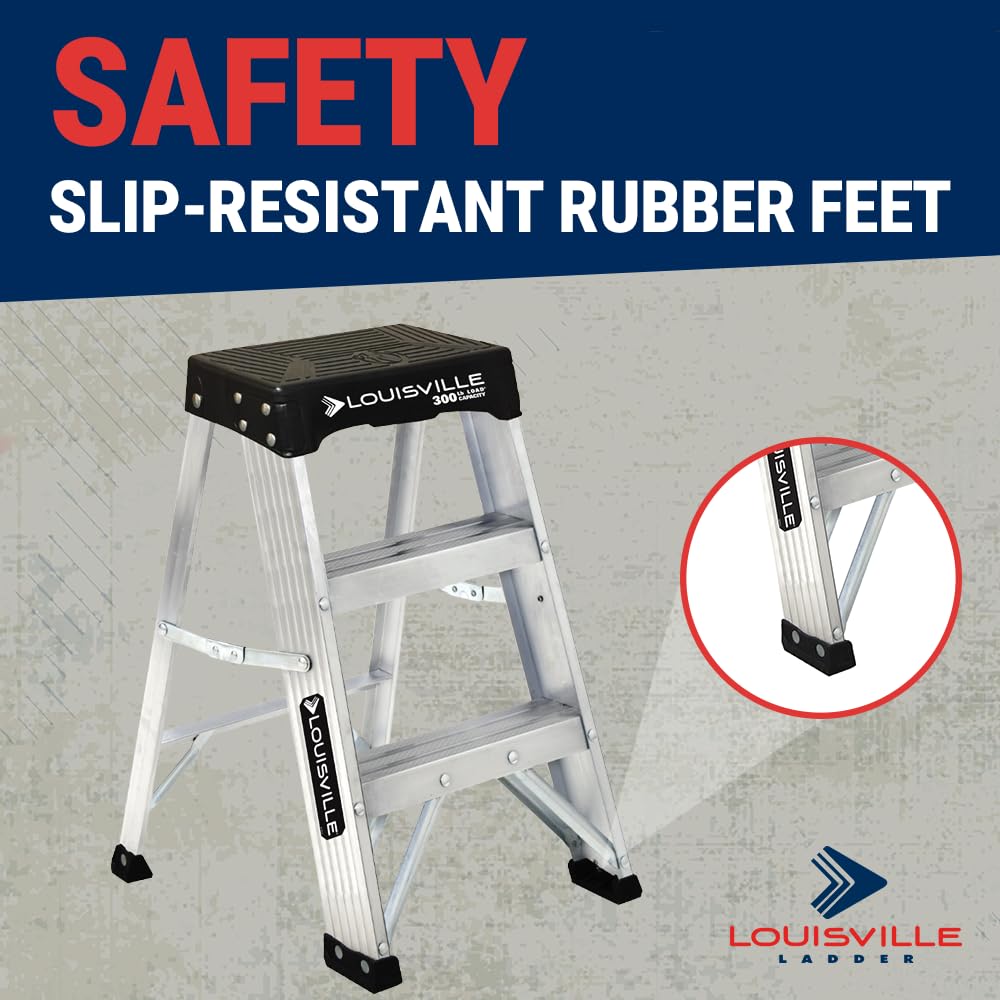 Louisville Ladder Stepladder, 300 lb Duty Rating