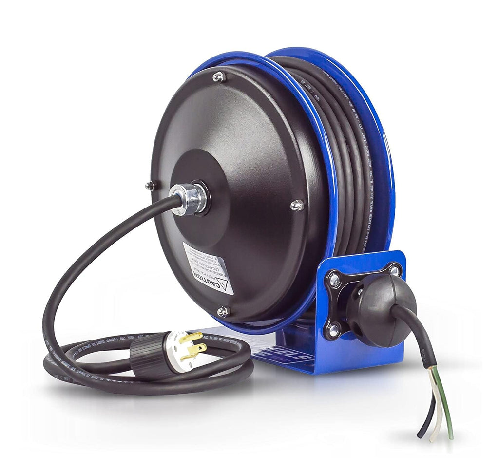 Coxreels Compact efficient Heavy Duty Power Cord Reel with a Single Industrial Receptacle
