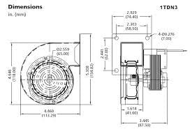 Dayton Model 1TDN3 Blower 29 CFM 3233 RPM 115V 60hz (4C760)