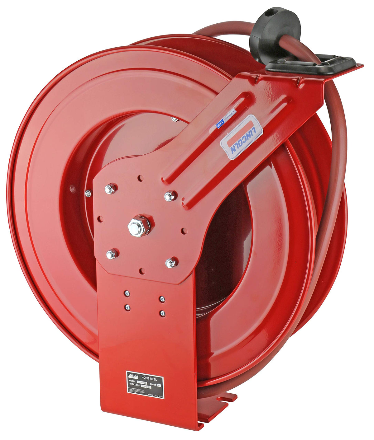 Lincoln 83753 Value Series Air/Water Retractable Hose Reel, 50' x 3/8" Hose, 300 PSI