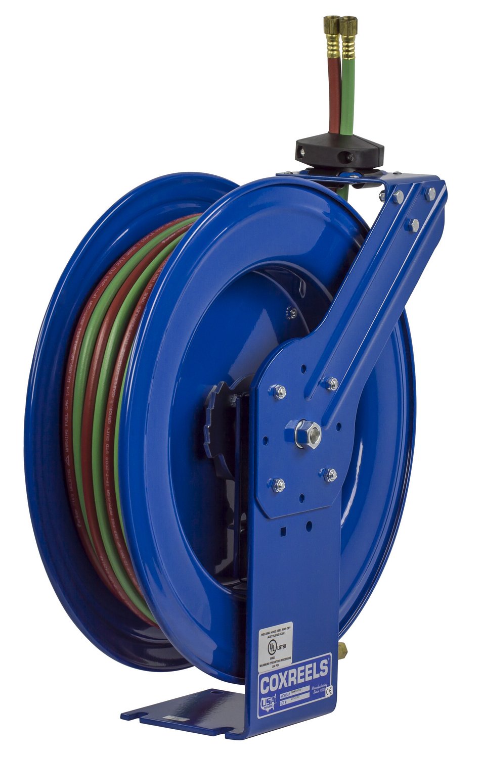 Coxreels Spring-Driven Welding Hose Reel with Hose