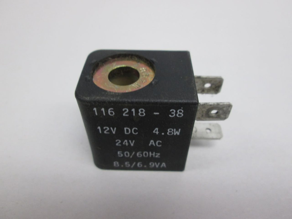 ARO 116218-38 Solenoid Coil, 12V DC/24V AC, 4.8W