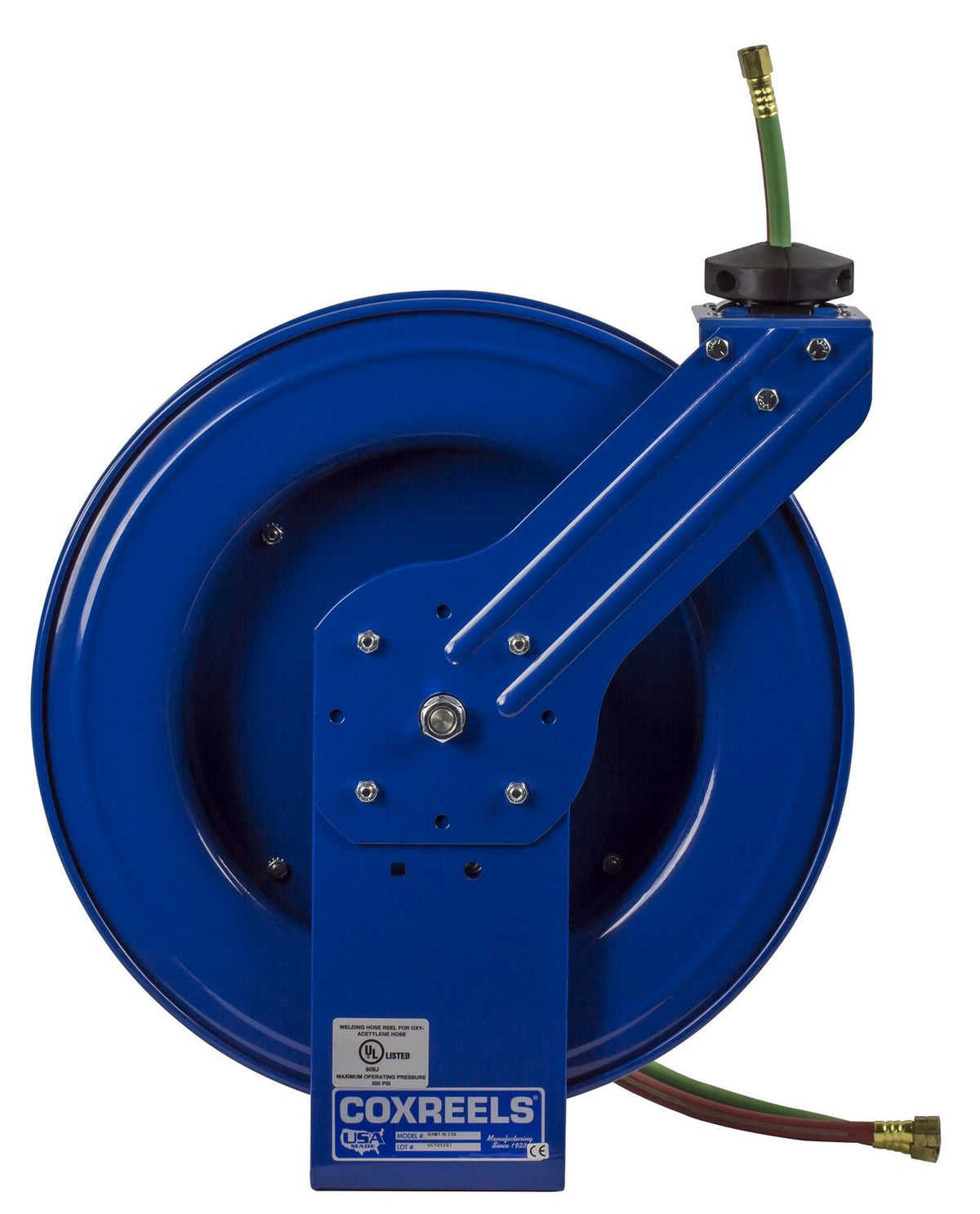 Coxreels Spring-Driven Welding Hose Reel with Hose