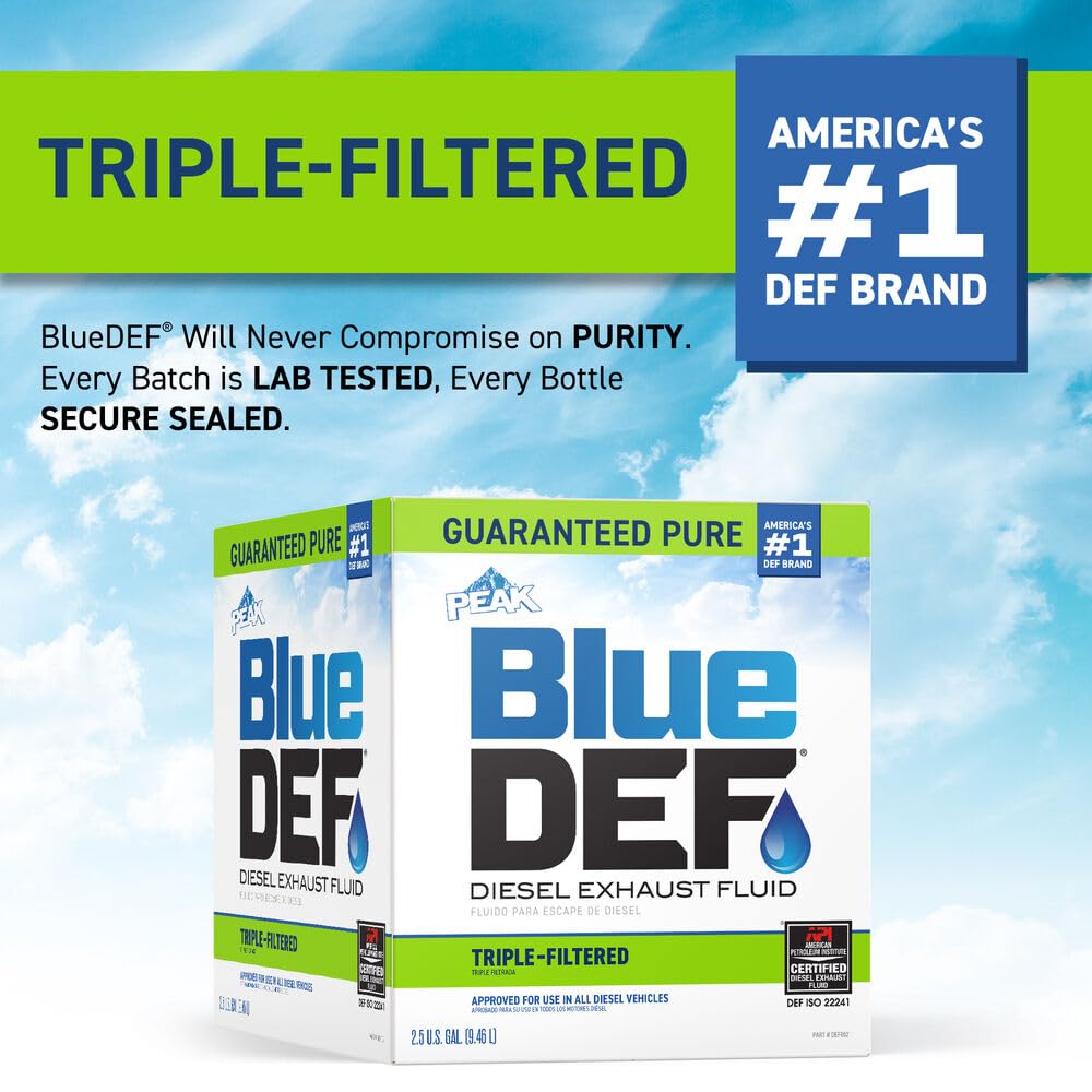 BlueDEF DEF002 Diesel Exhaust Fluid - 2.5 Gallon Jug (10)